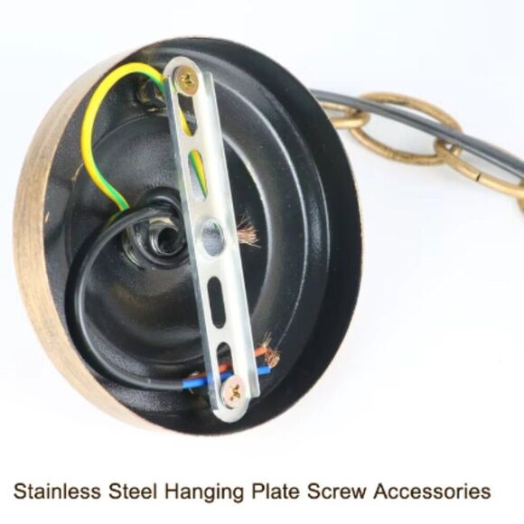 Loft Tea Glass Metal Globe Sphere Courtyard Ceiling Pendant Light - Picture 5 of 6